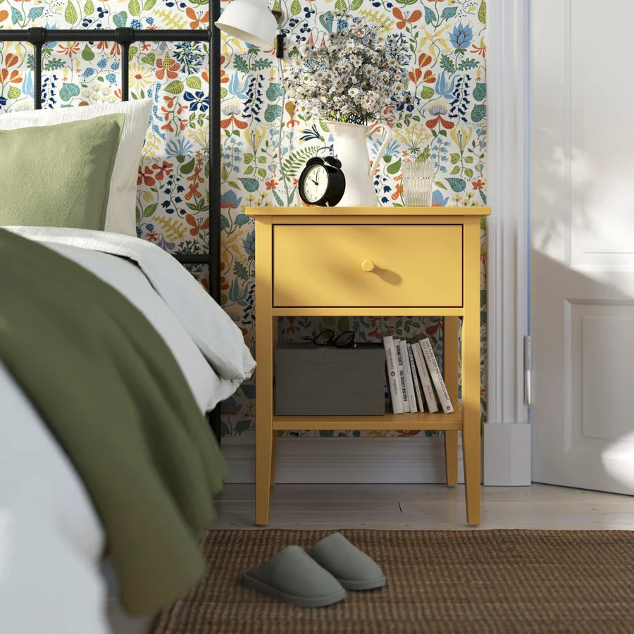 GULLABERG bedside table, yellow alternate view