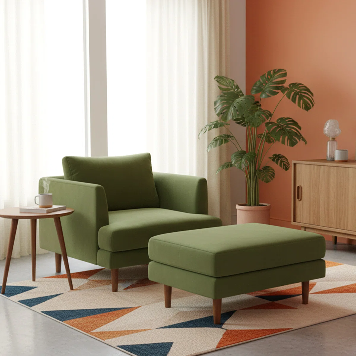 Miller 36" Upholstered Ottoman alternate view