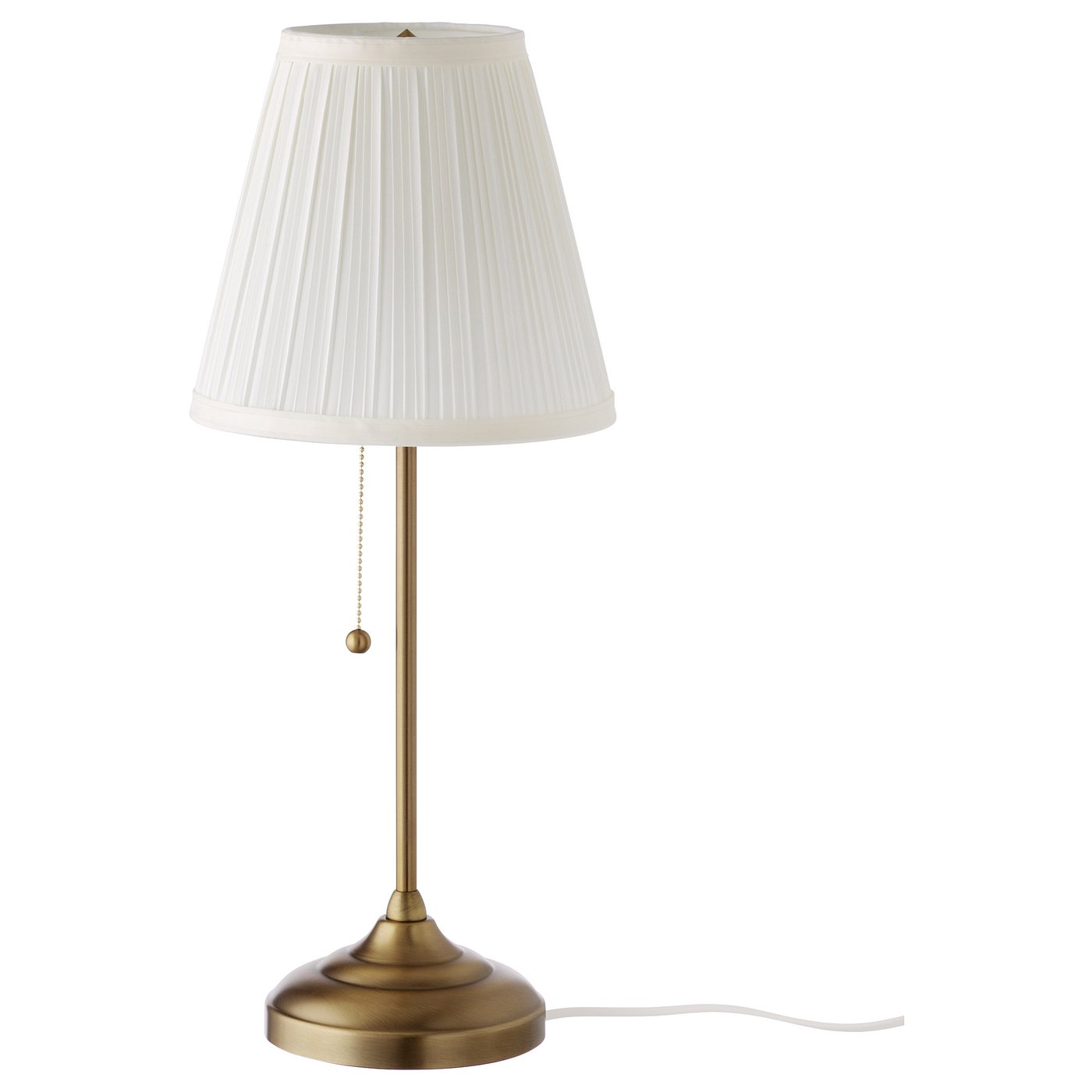 ÅRSTID table lamp, brass/white