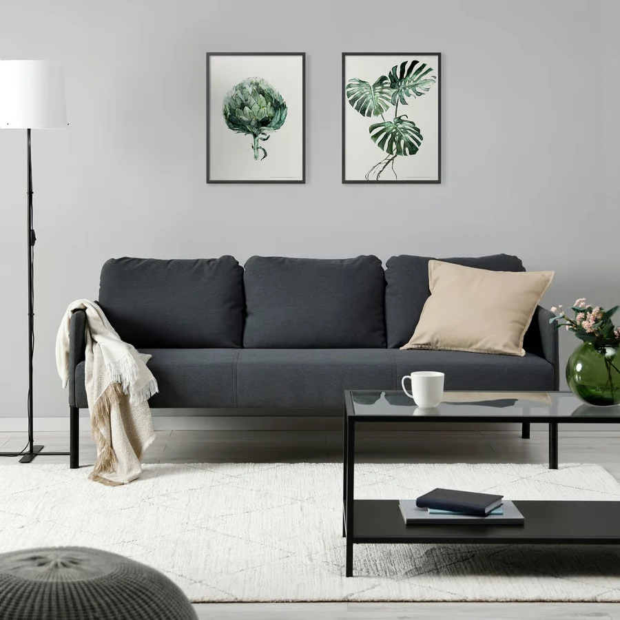 GLOSTAD sofa, Knisa dark gray alternate view