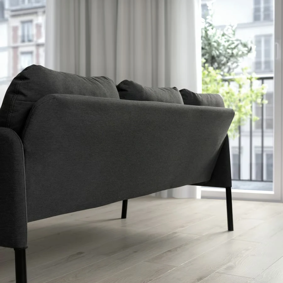 GLOSTAD sofa, Knisa dark gray alternate view