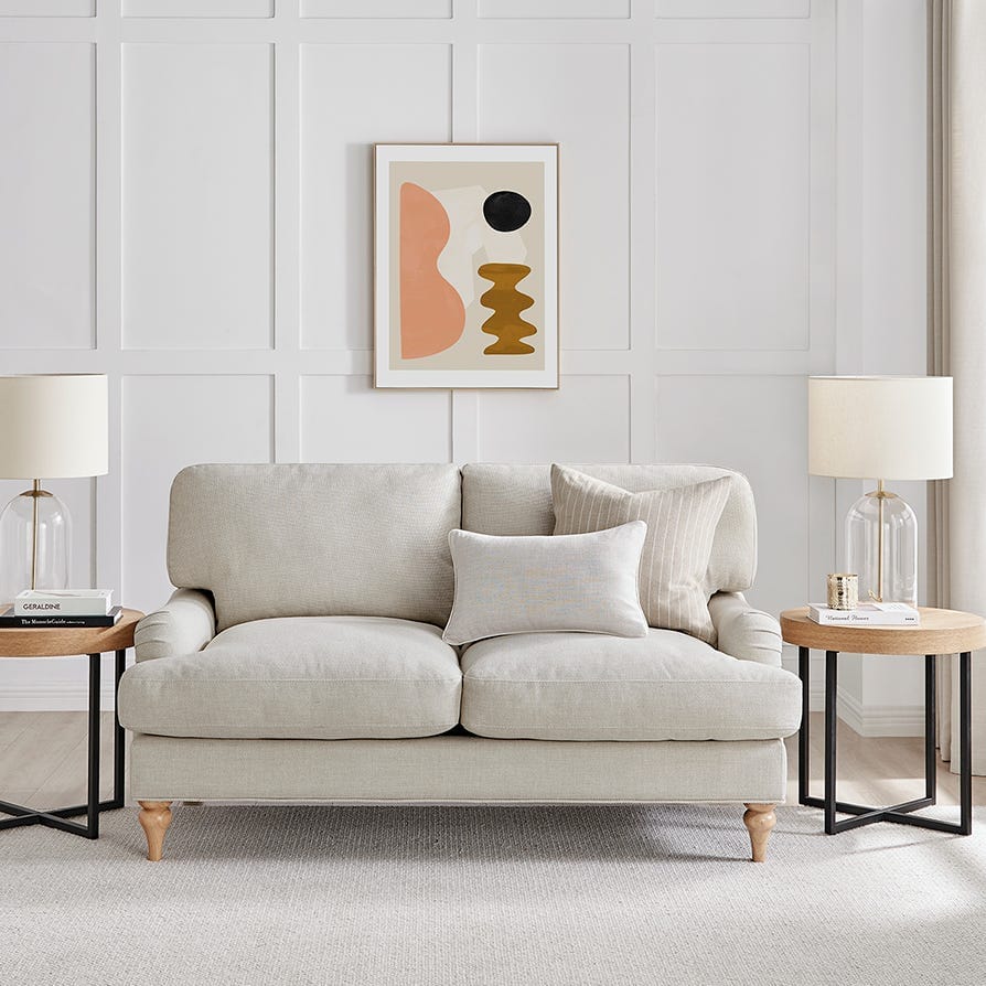 Hampshire 2 Seater Sofa - Beige - W 151 x D 90 x H 86 cm. alternate view