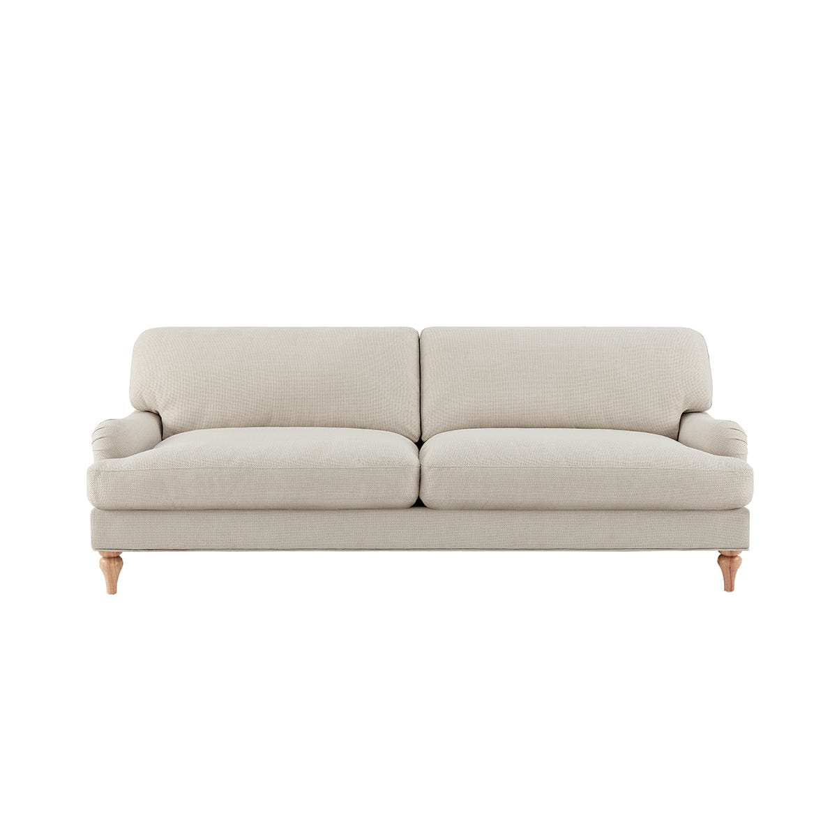 Hampshire 3 Seater Sofa - Beige - W 206 x D 90 x H 86 cm. alternate view