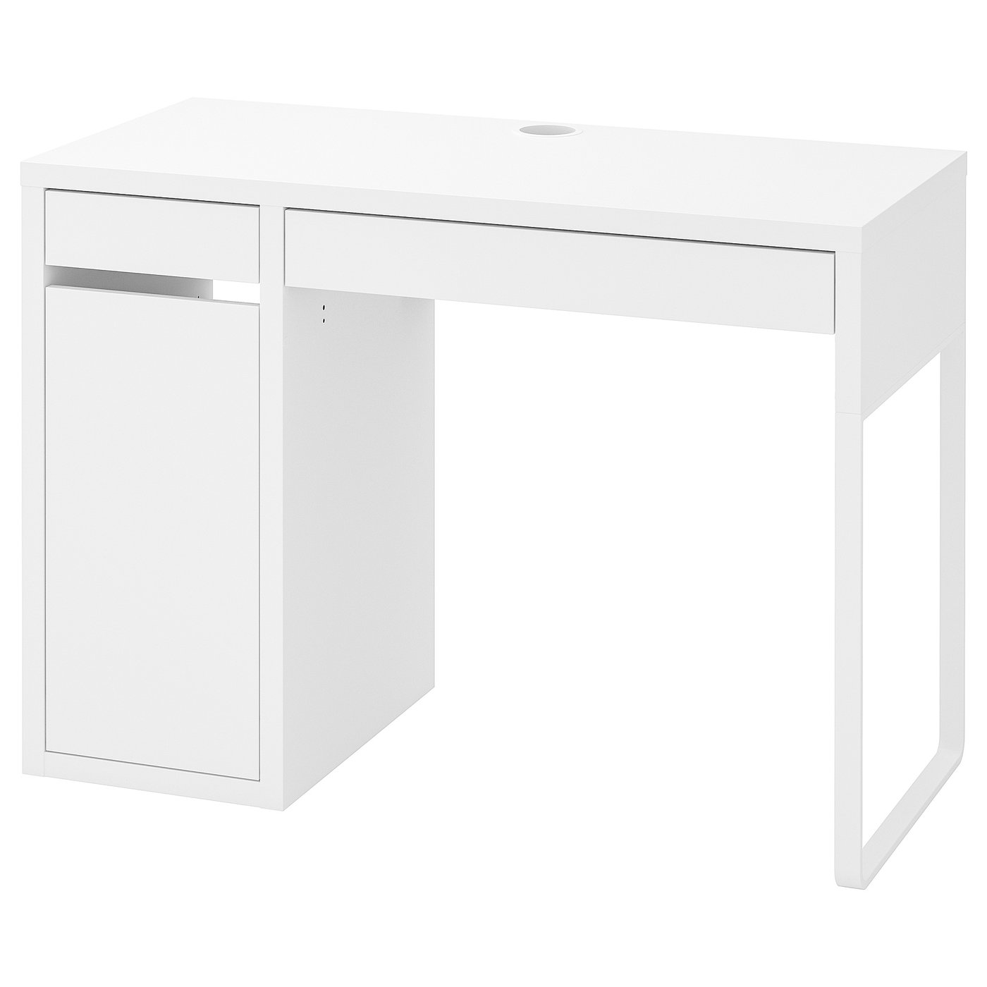 MICKE desk, white, 413/8x195/8"