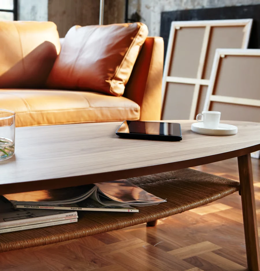 STOCKHOLM coffee table, walnut veneer, 707/8x231/4" alternate view