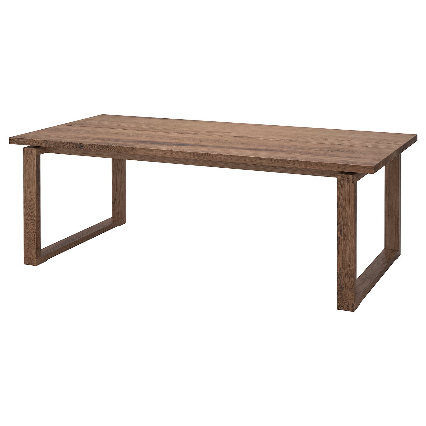 MÖRBYLÅNGA Table, oak veneer brown stained, Length: 86 5/8"